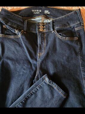 torrid Dark Indigo Triple-Button Super Soft Jegging